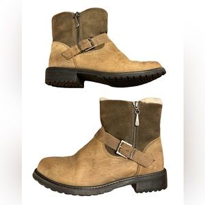 Emu Two-Tone Suede Winter Boots
